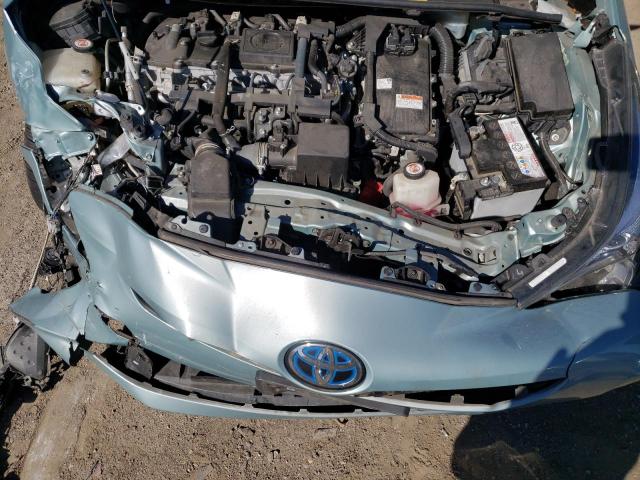 JTDKBRFU3H3054341 - 2017 TOYOTA PRIUS BLUE photo 11