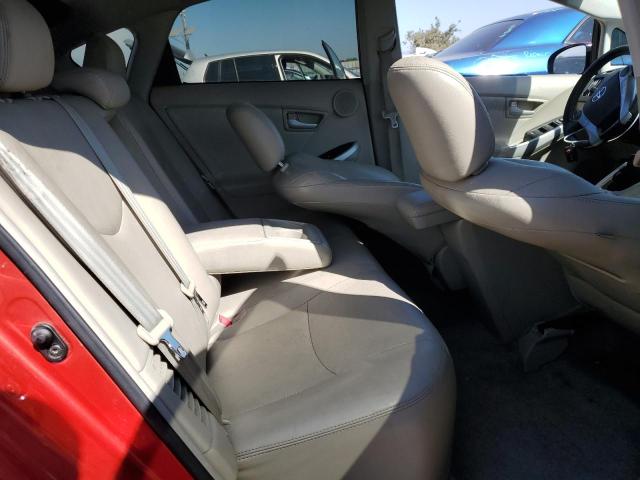 JTDKN3DUXA0043254 - 2010 TOYOTA PRIUS RED photo 10