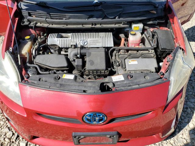JTDKN3DUXA0043254 - 2010 TOYOTA PRIUS RED photo 11