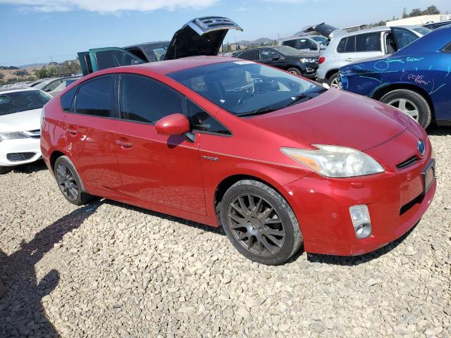 JTDKN3DUXA0043254 - 2010 TOYOTA PRIUS RED photo 4