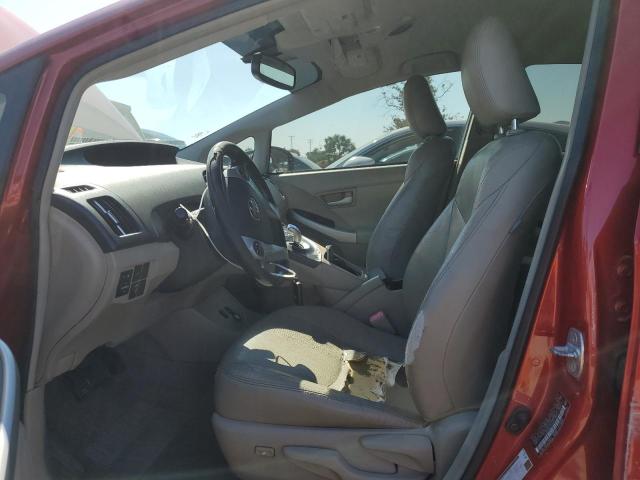 JTDKN3DUXA0043254 - 2010 TOYOTA PRIUS RED photo 7