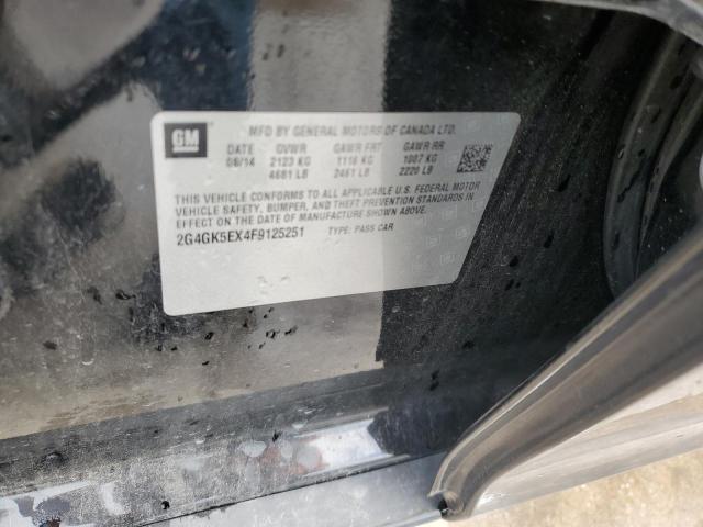 2G4GK5EX4F9125251 - 2015 BUICK REGAL 黑色 照片 12