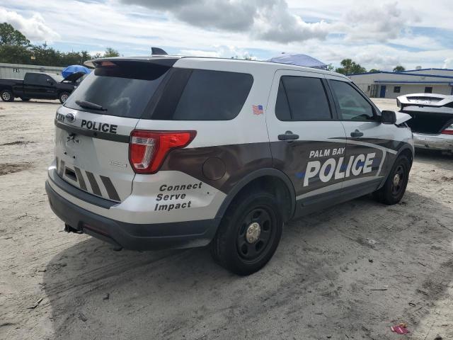 1FM5K8AT0KGA16678 - 2019 FORD EXPLORER POLICE INTERCEPTOR Silber Foto 3