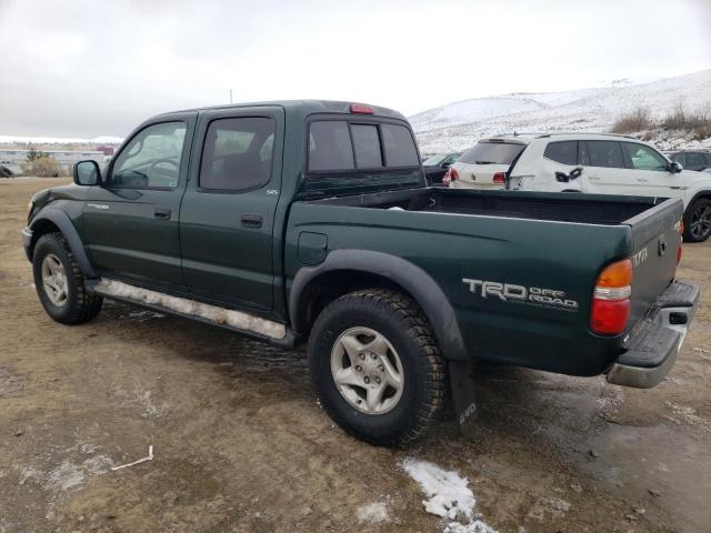 5TEHN72N43Z188175 - 2003 TOYOTA TACOMA DOUBLE CAB GREEN photo 2