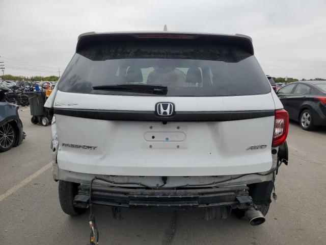 5FNYF8H53MB001487 - 2021 HONDA PASSPORT EXL WHITE photo 6