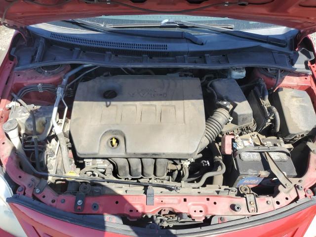 5YFBU4EE6DP108952 - 2013 TOYOTA COROLLA BASE RED photo 11