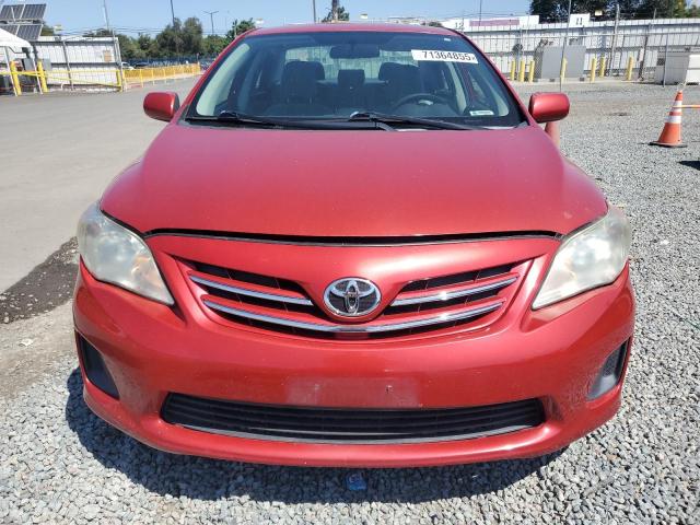 5YFBU4EE6DP108952 - 2013 TOYOTA COROLLA BASE RED photo 5