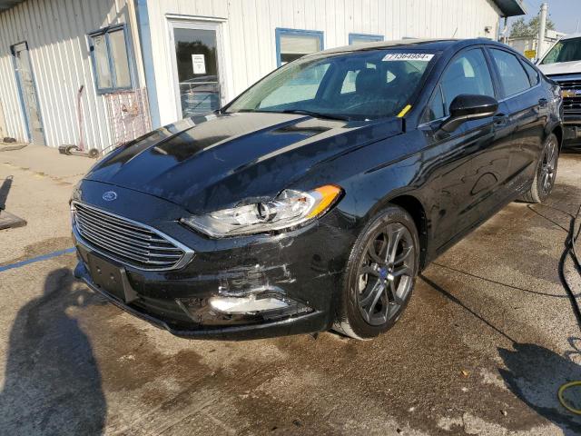 3FA6P0HDXJR267828 - 2018 FORD FUSION SE BLACK photo 1