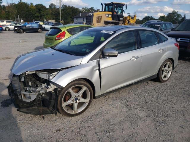 1FADP3J20EL262370 - 2014 FORD FOCUS TITANIUM SILVER photo 1