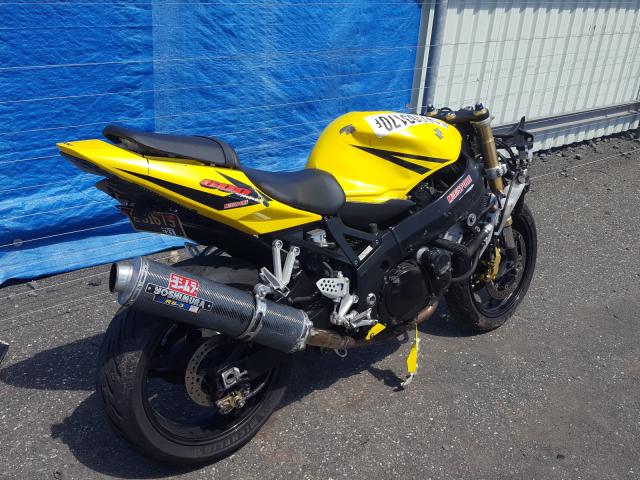 JS1GN7CAX42103475 - 2004 SUZUKI GSX-R600 K YELLOW photo 4