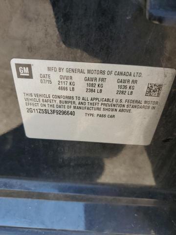 2G11Z5SL3F9296640 - 2015 CHEVROLET IMPALA LS Սև լուսանկար 12