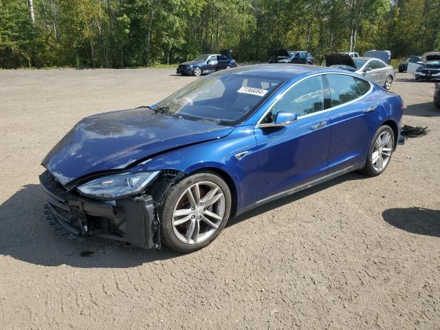 5YJSA1E22FF117479 - 2015 TESLA MODEL S BLUE photo 1