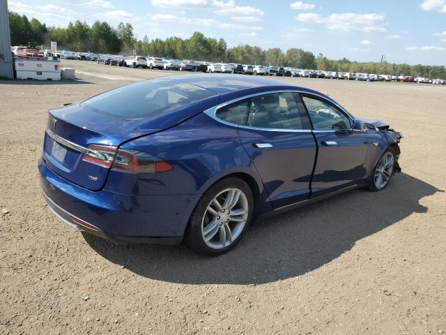 5YJSA1E22FF117479 - 2015 TESLA MODEL S BLUE photo 3