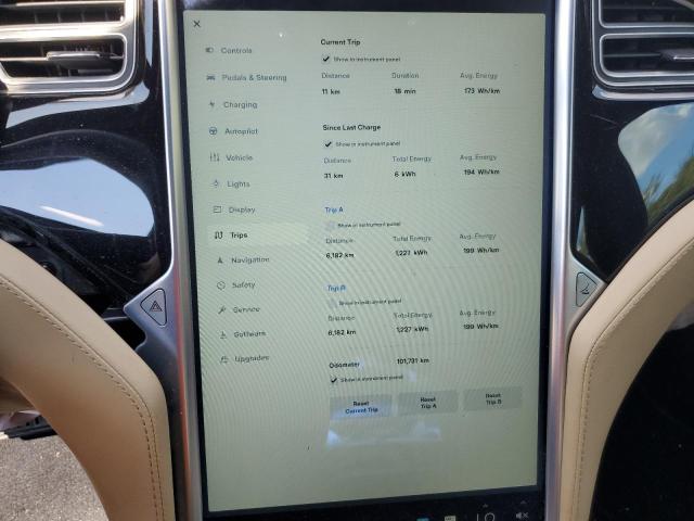 5YJSA1E22FF117479 - 2015 TESLA MODEL S BLUE photo 9