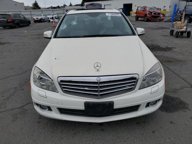 WDDGF8BB6AF475439 - 2010 MERCEDES-BENZ C 300 4MATIC WHITE photo 5