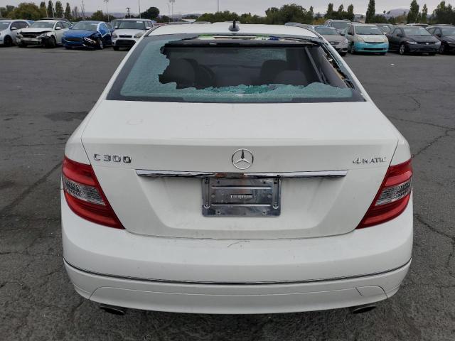 WDDGF8BB6AF475439 - 2010 MERCEDES-BENZ C 300 4MATIC WHITE photo 6