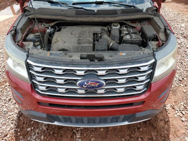 1FM5K7D89GGC41156 - 2016 FORD EXPLORER XLT RED photo 12