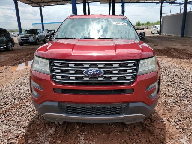 1FM5K7D89GGC41156 - 2016 FORD EXPLORER XLT RED photo 5