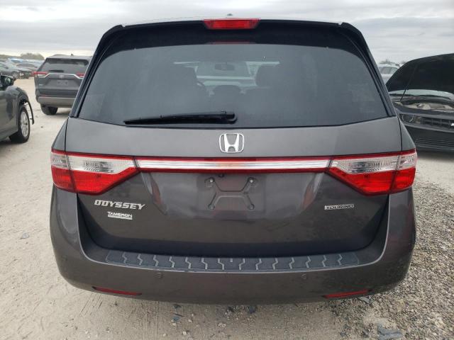 5FNRL5H92DB004265 - 2013 HONDA ODYSSEY TOURING GRAY photo 6