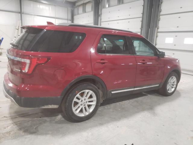 1FM5K7D85GGB86060 - 2016 FORD EXPLORER XLT RED photo 3