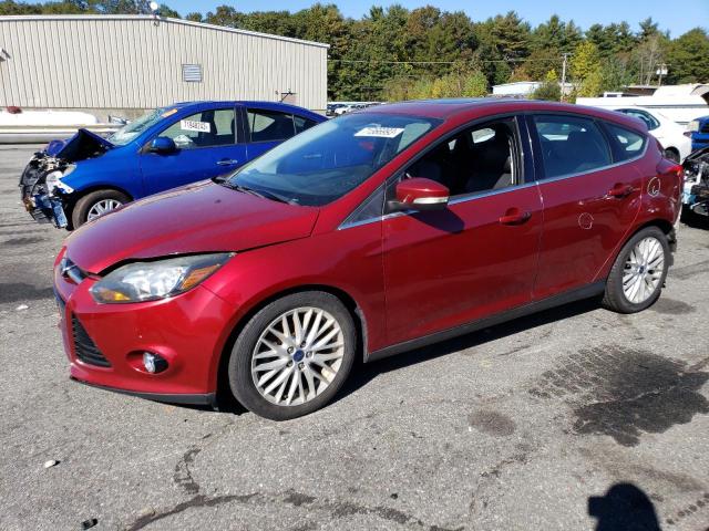 1FADP3N29EL395154 - 2014 FORD FOCUS TITANIUM RED photo 1