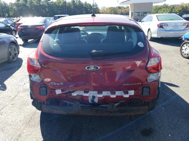 1FADP3N29EL395154 - 2014 FORD FOCUS TITANIUM RED photo 6