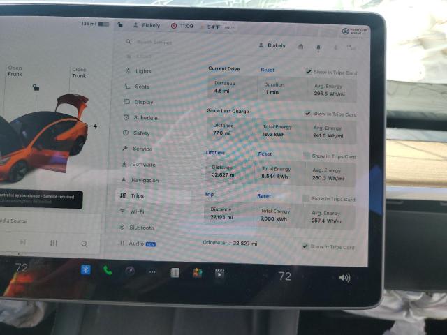 5YJ3E1EB5MF974885 - 2021 TESLA MODEL 3 蓝色 照片 9