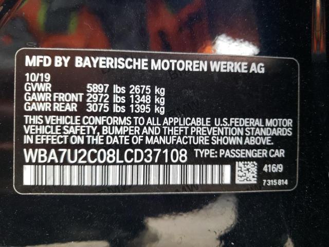 WBA7U2C08LCD37108 - 2020 BMW 750 XI BURN photo 12