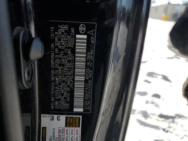 JTKJF5C76GJ021327 - 2016 TOYOTA SCION TC შავი ფოტო 12