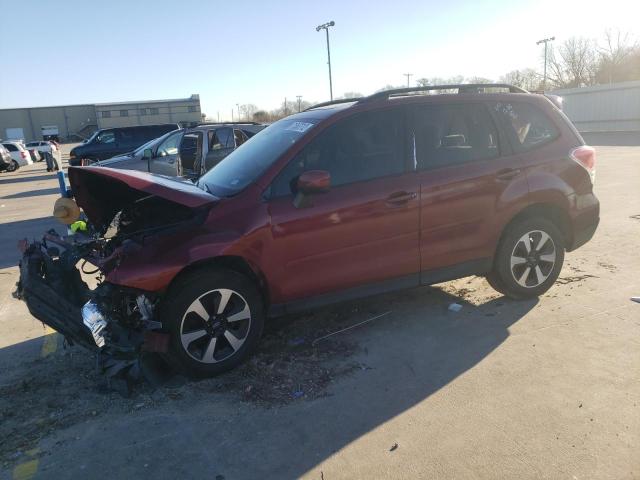 JF2SJAGC5JH470279 - 2018 SUBARU FORESTER 2.5I PREMIUM BURGUNDY photo 1