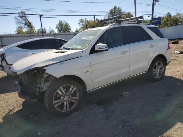 4JGDA5HB6CA013881 - 2012 MERCEDES-BENZ ML 350 4MATIC WHITE photo 1