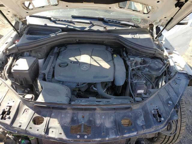 4JGDA5HB6CA013881 - 2012 MERCEDES-BENZ ML 350 4MATIC WHITE photo 12