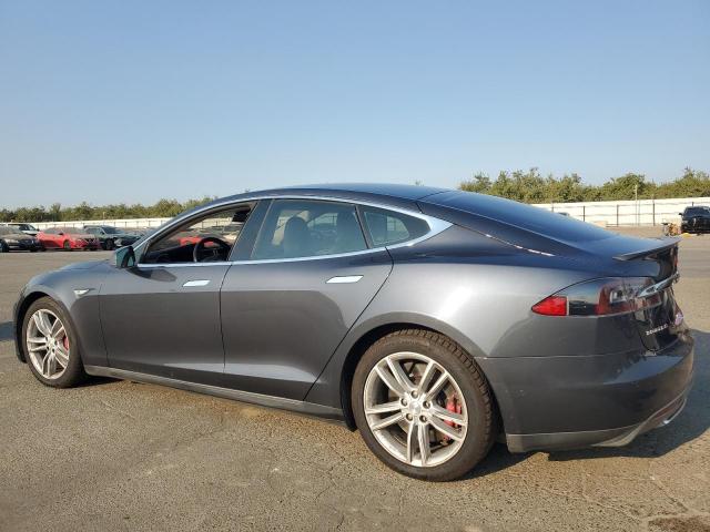 5YJSA1H12EFP60545 - 2014 TESLA MODEL S GRAY photo 2