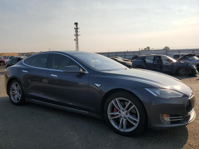5YJSA1H12EFP60545 - 2014 TESLA MODEL S GRAY photo 4