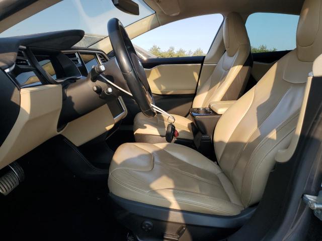 5YJSA1H12EFP60545 - 2014 TESLA MODEL S GRAY photo 7