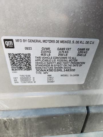 3GNAXSEG3RL148300 - 2024 CHEVROLET EQUINOX LS GRAY photo 13