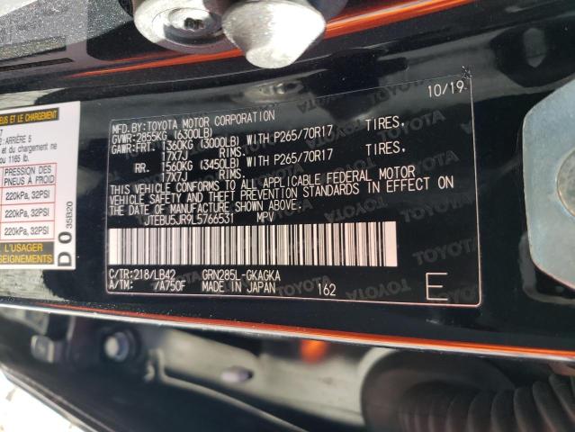 JTEBU5JR9L5766531 - 2020 TOYOTA 4RUNNER SR5/SR5 PREMIUM 黑色 照片 13