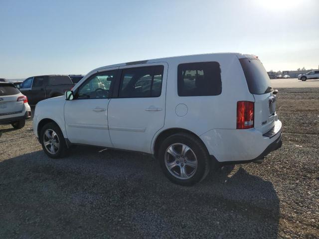 5FNYF3H58DB014965 - 2013 HONDA PILOT EXL WHITE photo 2