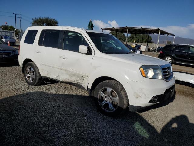 5FNYF3H58DB014965 - 2013 HONDA PILOT EXL WHITE photo 4