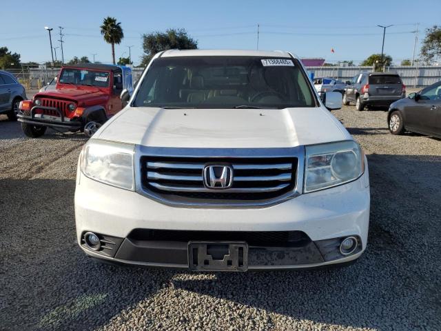 5FNYF3H58DB014965 - 2013 HONDA PILOT EXL WHITE photo 5