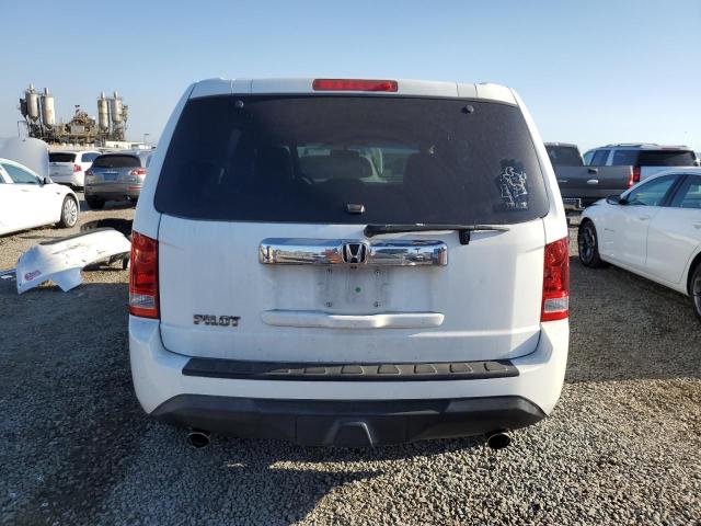5FNYF3H58DB014965 - 2013 HONDA PILOT EXL WHITE photo 6