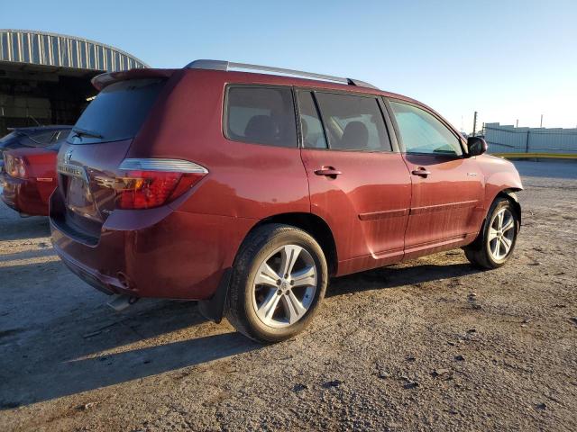 5TDEK3EH6AS006142 - 2010 TOYOTA HIGHLANDER SPORT MAROON photo 3