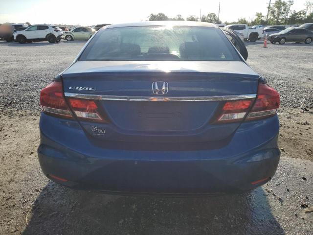 19XFB2F58DE072662 - 2013 HONDA CIVIC LX BLUE photo 6