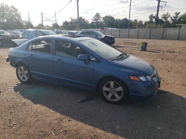 1HGFA16827L049639 - 2007 HONDA CIVIC EX BLUE photo 4