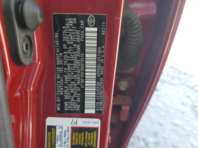 4T1BF1FK1HU679315 - 2017 TOYOTA CAMRY LE RED photo 13