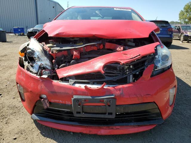 JTDKN3DU9F0405999 - 2015 TOYOTA PRIUS RED photo 5