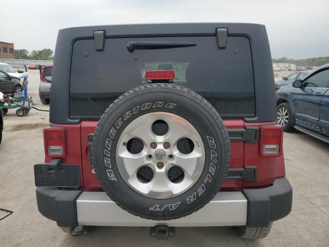 1C4BJWEG2DL551095 - 2013 JEEP WRANGLER UNLIMITED SAHARA MAROON photo 6