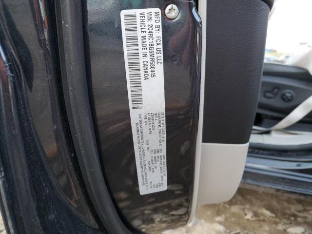 2C4RC1BG6MR580445 - 2021 CHRYSLER PACIFICA TOURING L შავი ფოტო 13