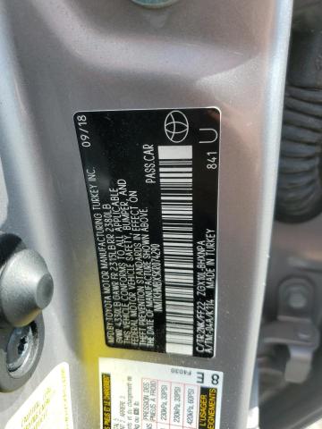 NMTKHMBX5KR074290 - 2019 TOYOTA C-HR XLE Plata foto 13