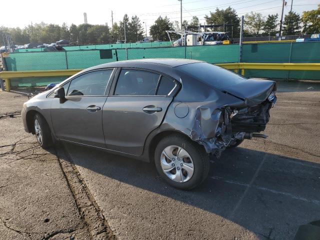 2HGFB2F59DH573596 - 2013 HONDA CIVIC LX GRAY photo 2